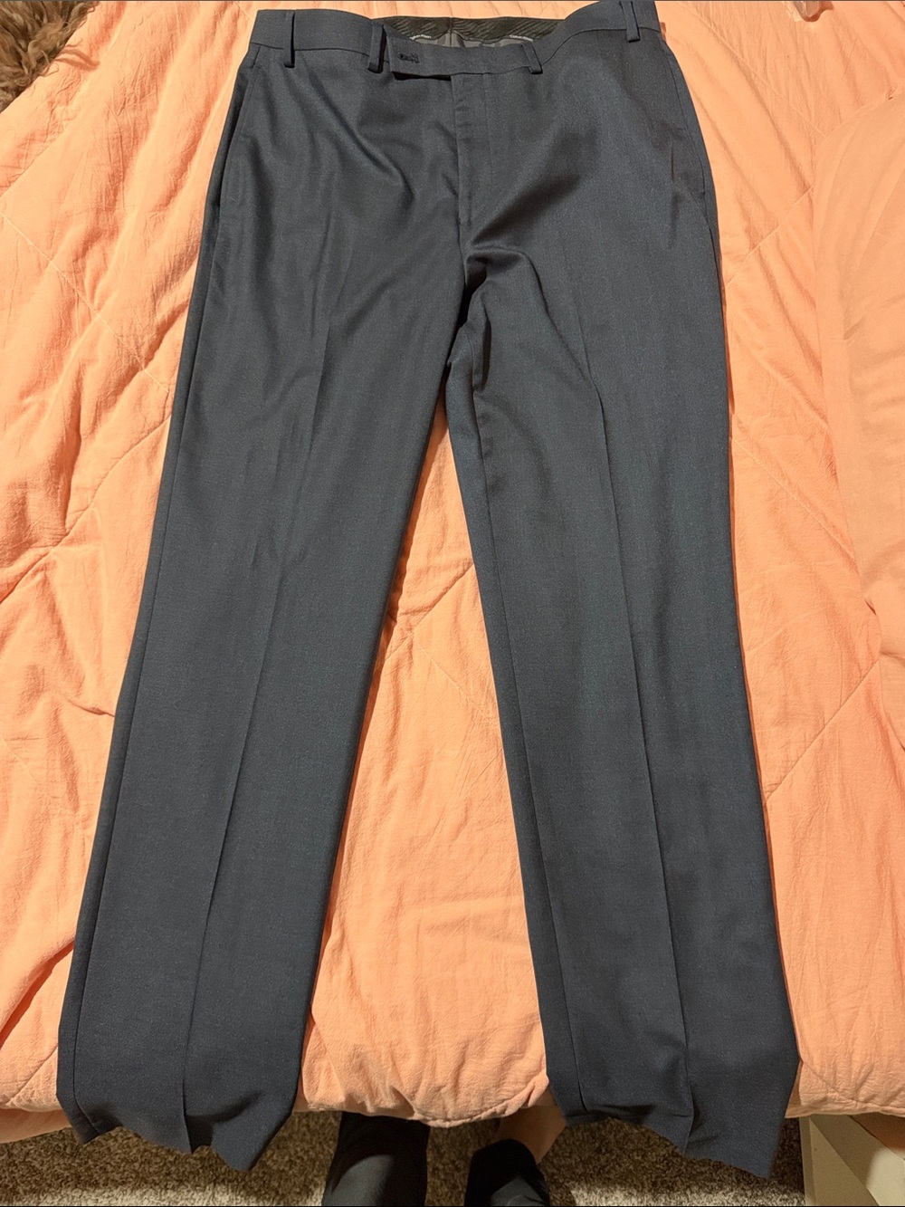 Calvin Klein Men's Dark Gray Dress Pants